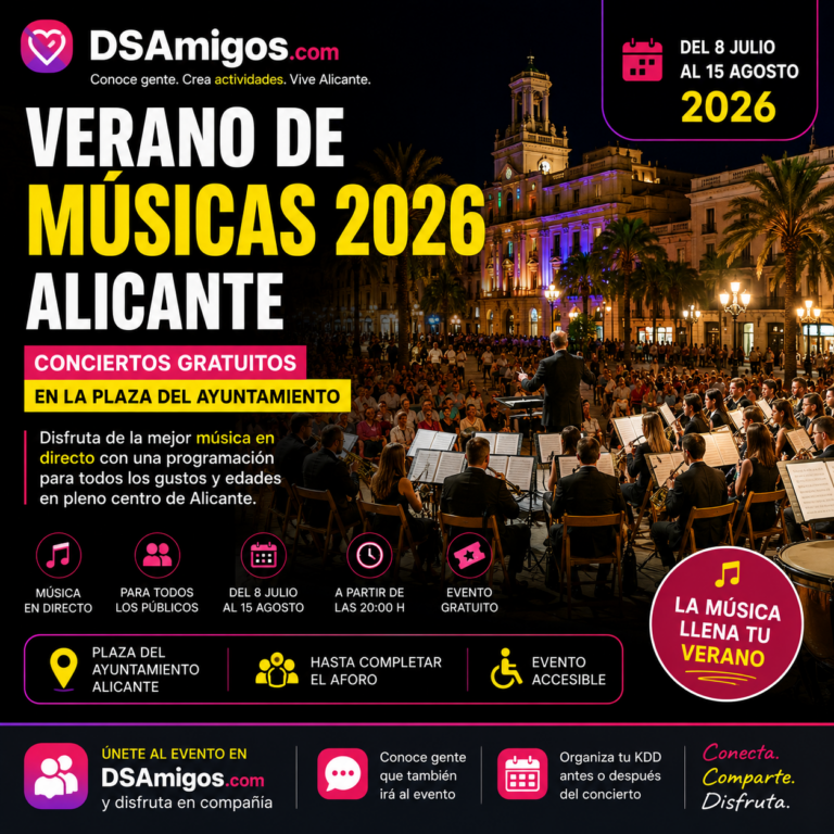 Verano de Músicas 2026 en Alicante: conciertos gratuitos durante todo el verano