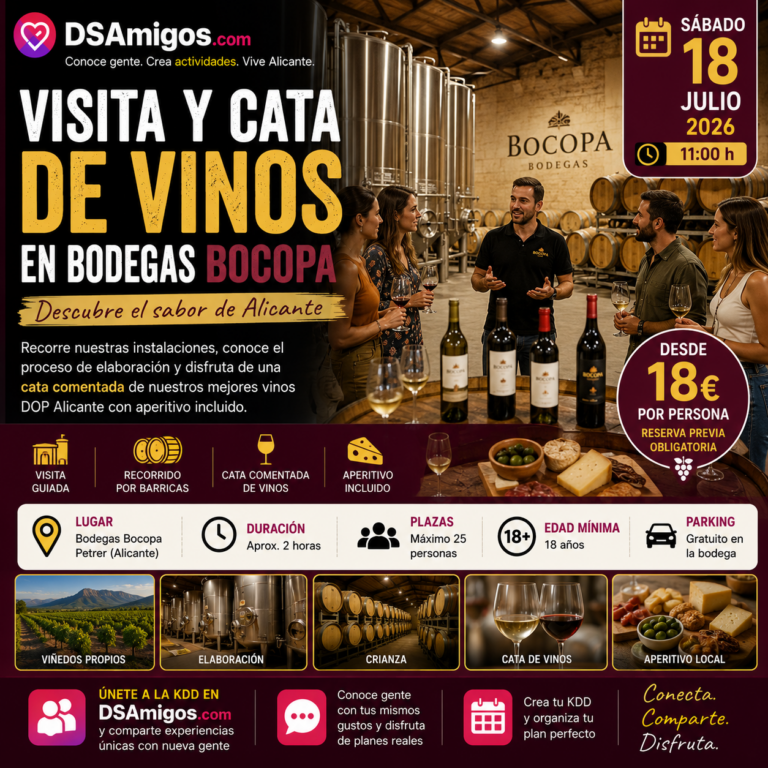 Visita y cata de vinos en Bodegas Bocopa: descubre el enoturismo en el corazón de Alicante